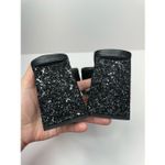 Abound  Dress Sandals Size 7.5 Black Carina Glitter Slip On Open Square Toe Heels Photo 4