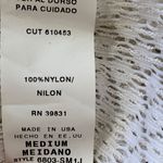 My Michelle Vintage  Cardigan Sweater Cropped Knit White Open Weave Lightweight Photo 7