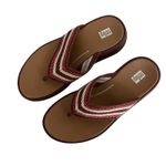 FitFlop F-Mode Crochet Flatform Sandals Clay Brown Sz 6 Boho Coastal Comfort Photo 4