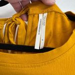 Anthropologie Top Womens S Marigold Yellow Cotton Crochet Sleeves Boho Country Photo 8