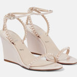 Christian Louboutin  So Me Wedge 85 in Patent Leche Photo 0