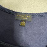 Current Air  Blue V Neck Knotted Hem Short Sleeve Shirt Small Photo 1