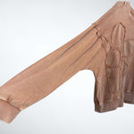 easel  Flower Patch Mineral Washed Terry Knit in Brown Size S Photo 4