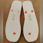 NIB Free People Movement Flip Flops Game On Retro Stripe 9 Orange Photo 2