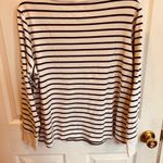 L.L. Bean White and Brown Fitted 3/4 Sleeve T Photo 1