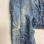 American Eagle OUTFITTERS Women’s Distressed Denim Jacket Size Small Petite Photo 4