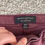 Banana Republic Factory Maroon Red Purple High Rise Skinny Denim Jeans Size 28 6 Photo 1