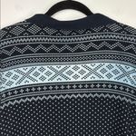 Lauren Ralph Lauren Active Quarter Zip Sweater Women’s Size Large Cotton Navy Blue Photo 5