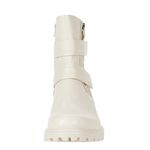 Ecco Tredtray Moto Bootie, Limestone Leather, Size 37 NEW Photo 4