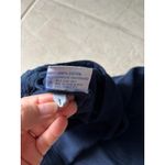 Oh My Gauze Dress Womens 1 Blue Cotton Midi Belted Crinkle Lagenlook Minimalist Photo 4