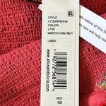 Alice + Olivia  KIA EYELET COLD SHOULDER WOMENS MAXI MULTICOLOR DRESS SIZE 10 Photo 4