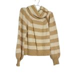 Derek Lam  10 Crosby Button Neck Striped Sweater Photo 3