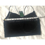 Wild Fable Cinched Front Velvet Tank Top Black NWT Photo 4