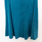 Dress Barn Womens Skirt Size 12 Teal Faux Suede A-Line Midi Boho 90s Fall Western Photo 6