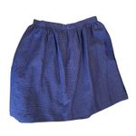 Gymboree Dressed Up by  Womens Navy Metallic Silver Skirt Size 12 Length 23" Prep Photo 2