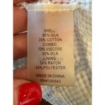 Chelsea And Walker Shirt Women 8 Ivory Floral Silk Blend Asymmetric Becky Cami Green Photo 10