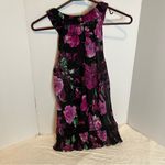 Maurice's Maurice’s black shear floral tank top Photo 3