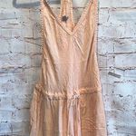 Ecote Romper Womens Medium Pink Tassel Romper Playsuit Outfit Shorts Sleeveless Photo 0