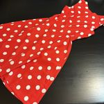 Dress Barn Vibrant Red Dress with White polkadots perfect for a day at Disney Photo 6
