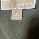 Michael Kors  Green Short Sleeve Relaxed Blouse Photo 2