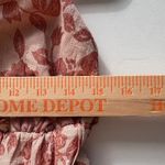 Storia  Floral Ruffle Midi Dress Pink Blush Tie Front Boho Maxi Small Photo 7