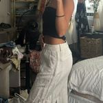 H&M Beige Linen Zip Up Pants Photo 2