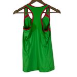 Adidas  Racerback Tank Top Womens XS Green Pink Athleisure Tennis Clean Girl Photo 2