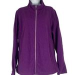 Port Authority  Women's Purple Fleece Full Zip Jacket Size XL Photo 0