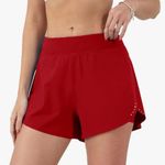 Women's Red Athletic Shorts Size XS Photo 3