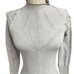 Free People Movement  Good Karma Hi-Neck Seamless Top Gray M/L Long Sleeve Top Photo 6