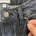 ANINE BING  frayed high-rise bootcut jeans in dark gray Photo 6