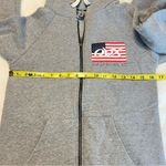 Next Level Apparel Obx Outer Banks, NC Gray Zip Up Hooded Sweatshirt Shark Flag Design Size Small Photo 7