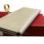 Salvatore Ferragamo Gancini Continental Wallet beige Gold-tone Gancini clasp Photo 11