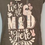 Disney NWT Alice In Wonderland "We're All Mad Here" Black Tee Size Small Photo 2