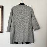 Ann Taylor Women’s Black & White Dotted Print Zip Front Coat Jacket Size Small Photo 6