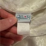 Source Unknown Haband Vintage  Cream Button-Up Blouse Photo 5