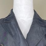 Guess Women's Artisian Blazer Black Pin Stripe Metallic Buttons Size 4 Photo 4