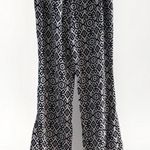 Cali 1850 Pants Size Medium Navy White Drawstring Wide Leg Linen Blend Photo 5