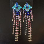 Steve Madden  Multi Color Stud & Waterfall earrings Photo 1