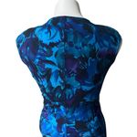 CHAPS NWT, V-Neck Sleeveless Faux Wrap Side Ruched Fitted Dress, Petite S Photo 9