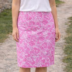 Lilly Pulitzer  Vintage pink floral pencil skirt size 10 Photo 0