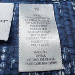 Alfred Dunner Quilted Floral Jacket Womens 16 Blue Orange Green Open Fall Blazer Photo 4