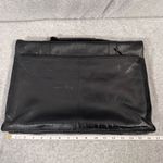 Vintage Black Leather Briefcase Attache Bag Photo 9