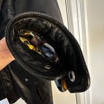 Luigi lamberto Women 50 Mid Length parka Leather Jacket Lined. Black. Black Size undefined Photo 12