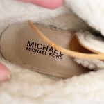 Michael Kors Michael Suede Wedge Ankle Boot Size 8M Shearling Lined Glamping MK Photo 6
