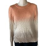 NWT Faherty Muir Sunset Dip Dye Crewneck Knit Sweater Small Organic Cotton Tan Photo 10