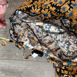 Topshop Yellow and Black Floral Mini Dress Photo 10