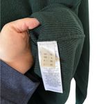 Victoria Beckham  Green Wool Button Back Turtleneck Sweater Photo 5