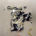 ZARA  NWT Elegant One-Shoulder Abstract Top Photo 4