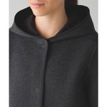 Lululemon City Bound Wrap Jacket Heathered Black / Black Sz M Photo 3